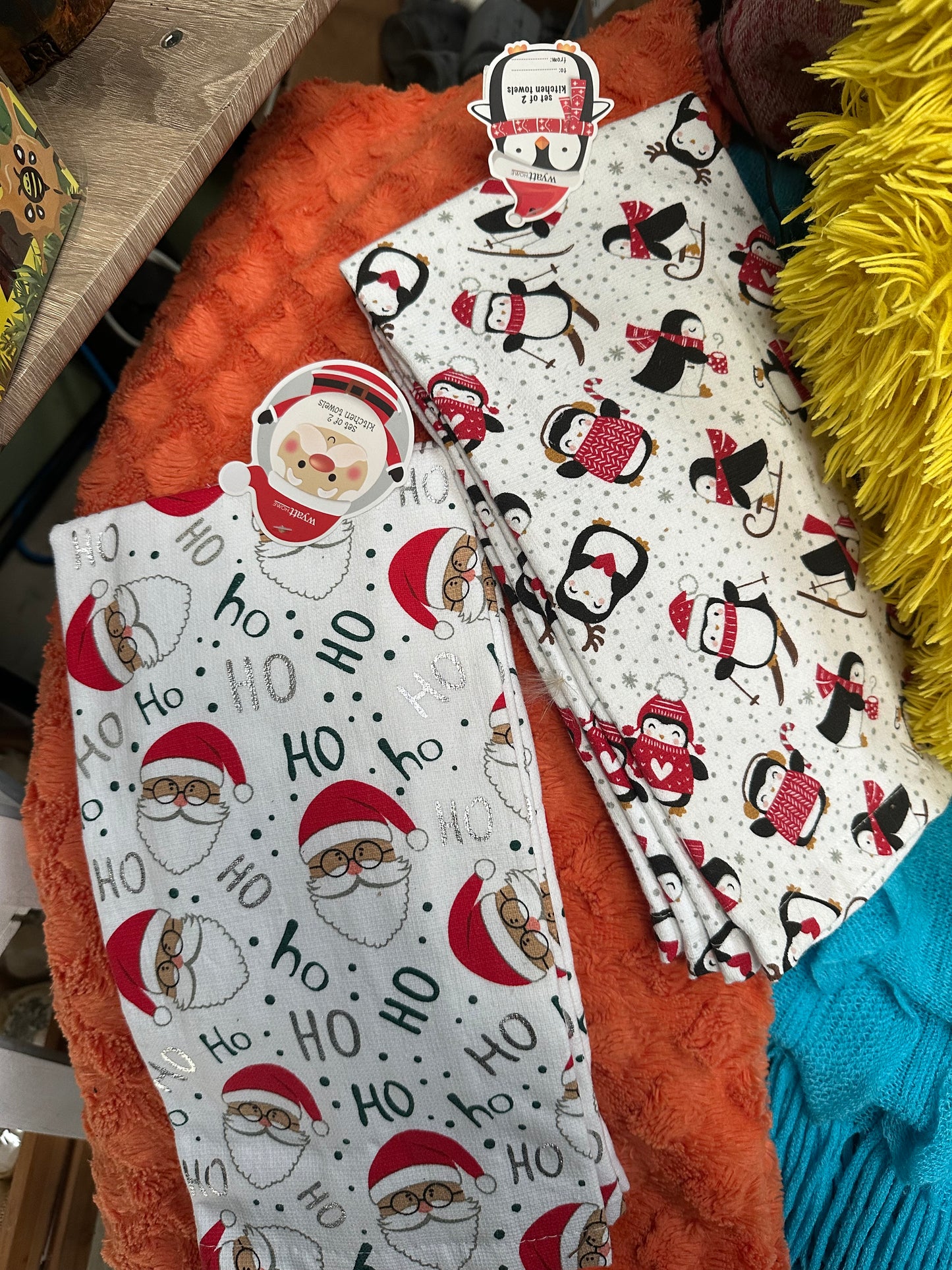 Set of 2 NEW Christmas twin tea towel sets