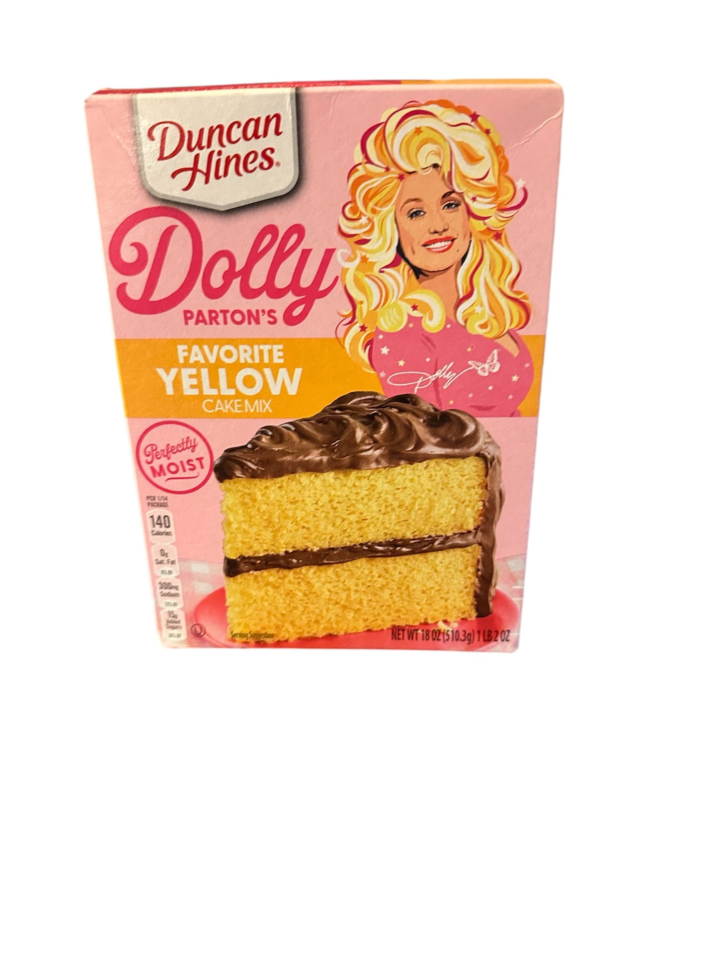 Dolly Parton yellow cake mix