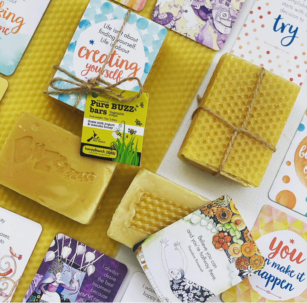 BUzz bars manuka honey soap blocks