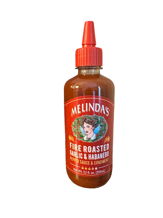 Melindas fire roasted garlic and habanero pepper sauce