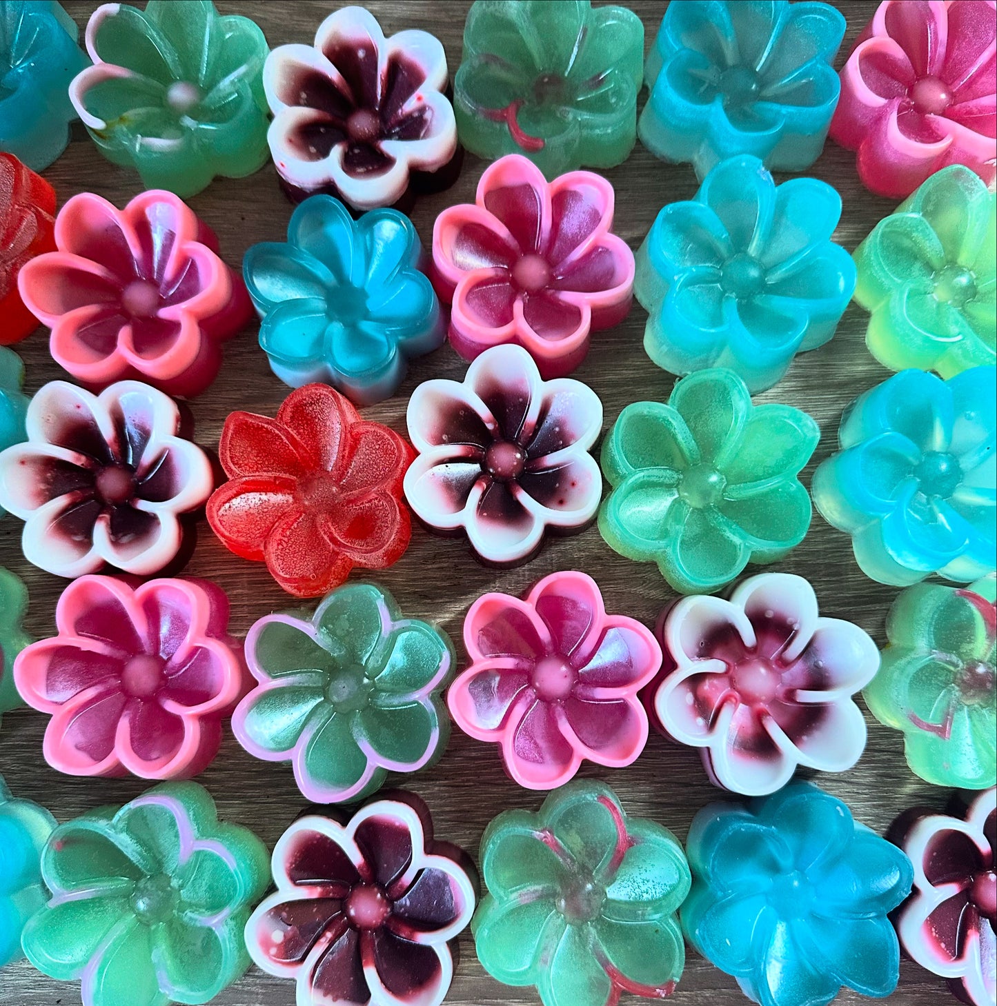 25 Black Friday flower power assorted soaps