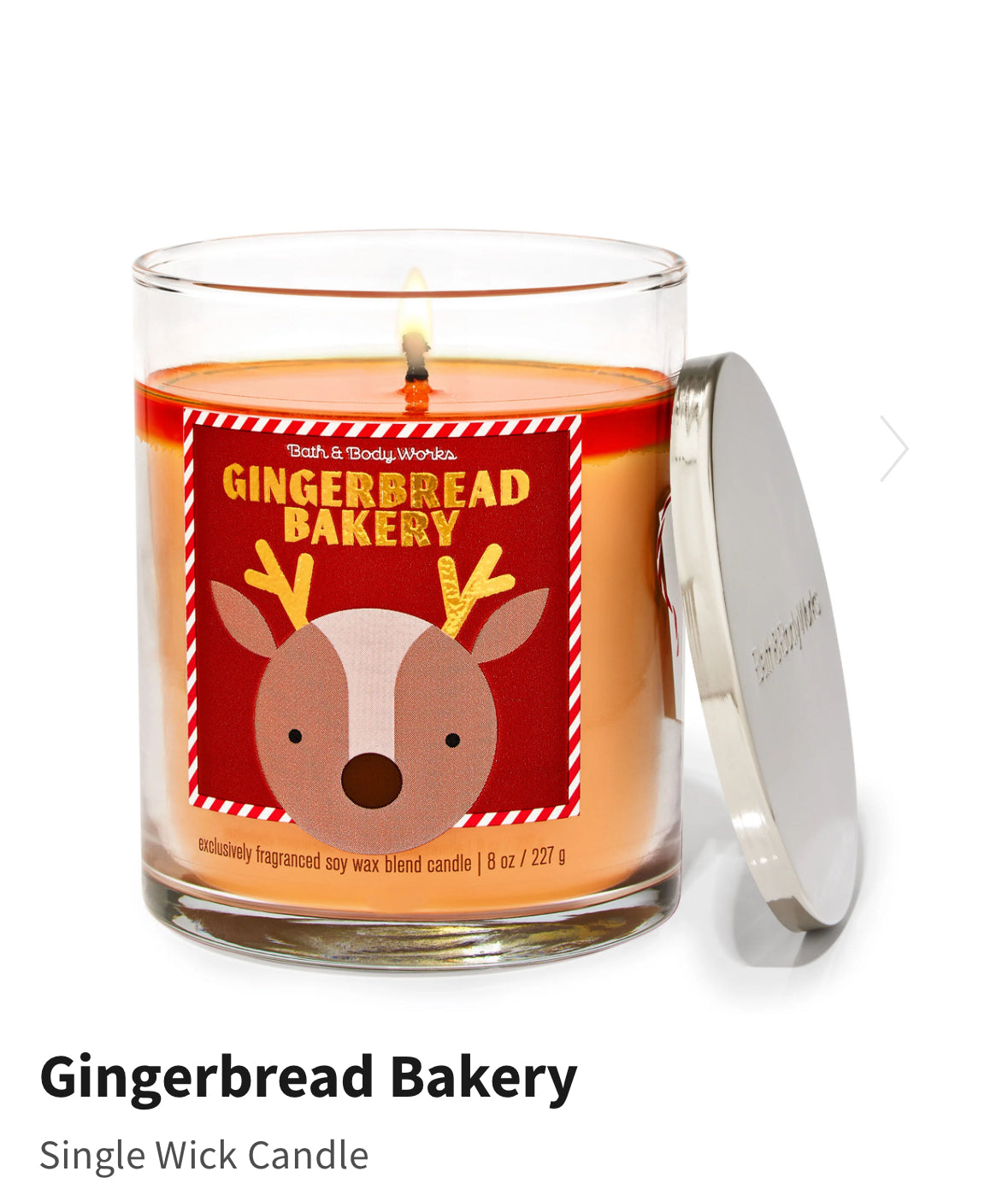 Gingerbread bakery single wick candle