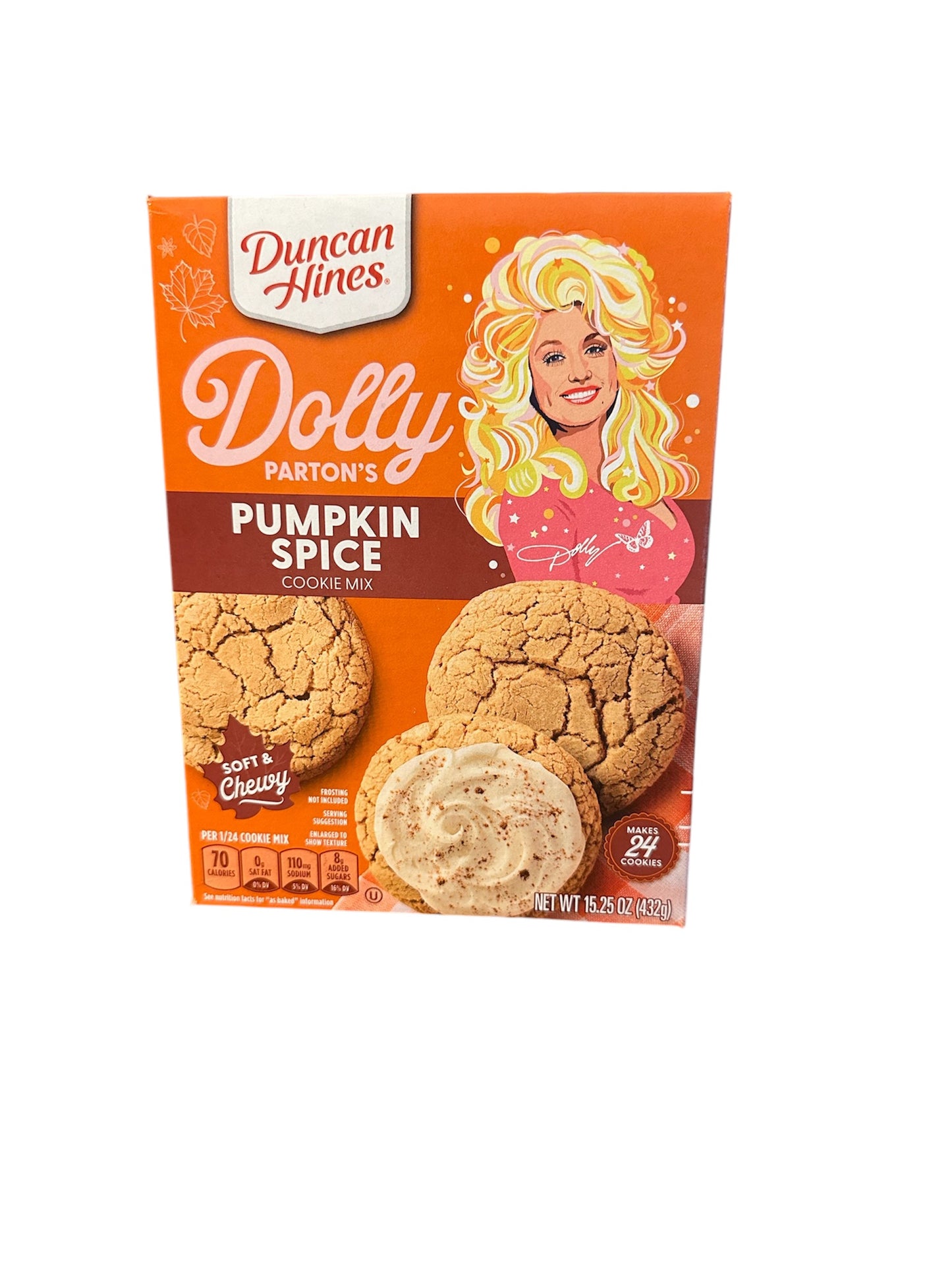 Dolly Partons pumpkin spice cookie mix