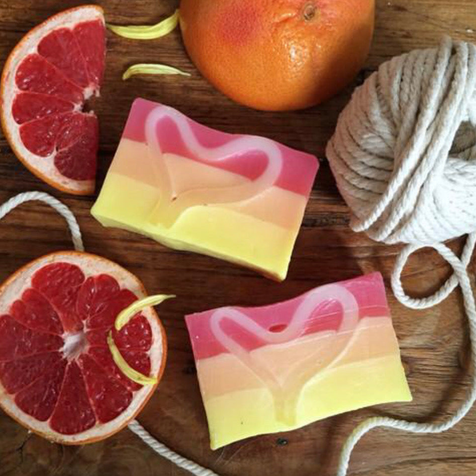 Groovy grapefruit manuka honey soap