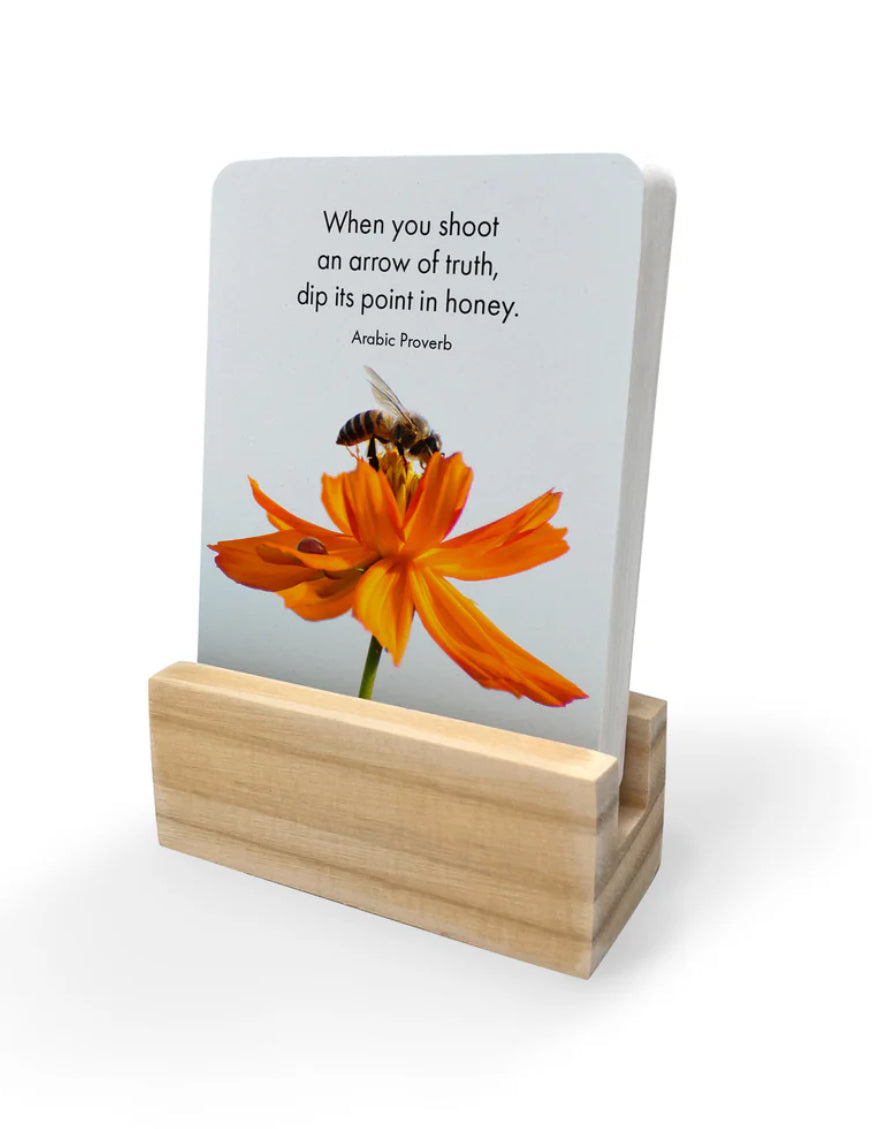 Bee Happy affirmation box card set