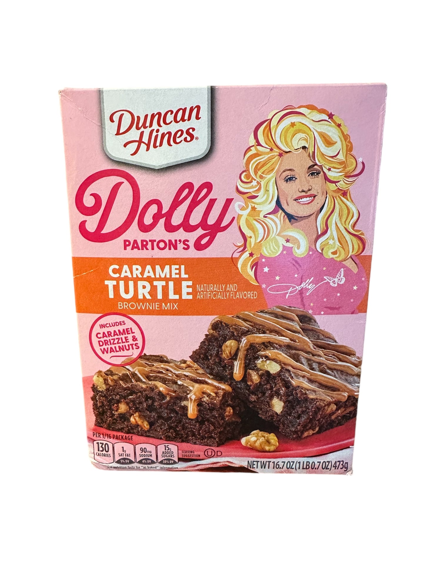 Dolly Parton Caramel Turtle brownie mix